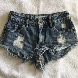 Denim shorts